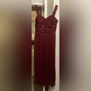 Birdy Grey Elyse Dress Mesh Cabernet Formal Dress